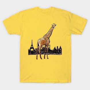 Giraffe in Paris T-Shirt